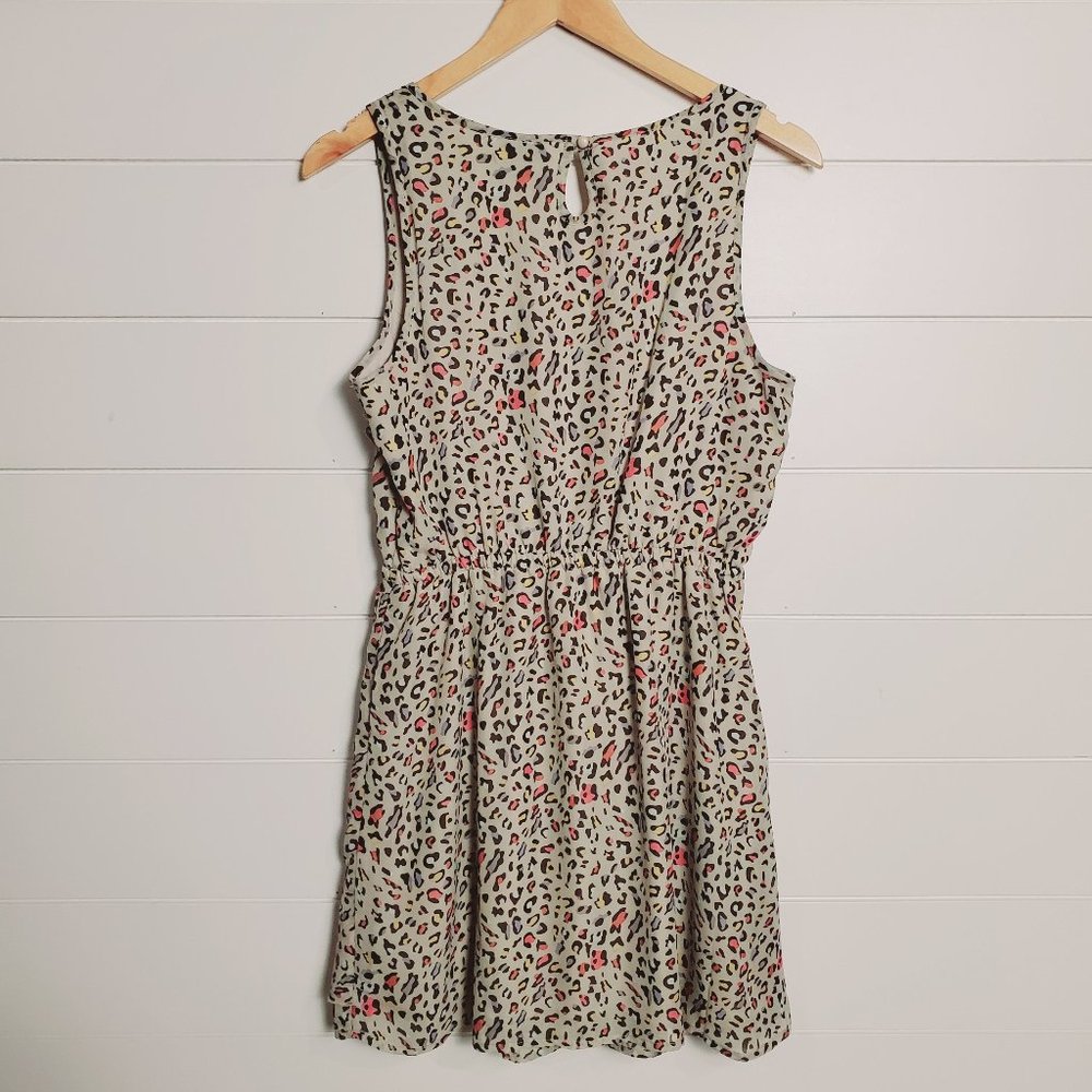 Rainbow Leopard Print Dress